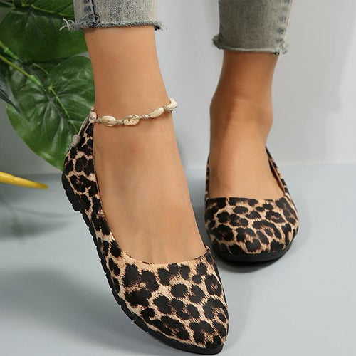 Women's Fashionable Leopard Print Casual Flats 27752527S