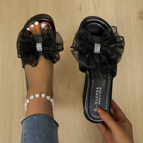 Women's Floral Embellished Platform Sandals with Ankle Strap 34326340C