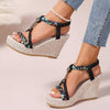 Women's Platform Wedge Woven Sandals 52073061C