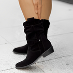 Women'S Low Heel Suede Boots 67273521C