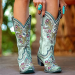 Women's Vintage Western Style Cowboy Boots 23695522C