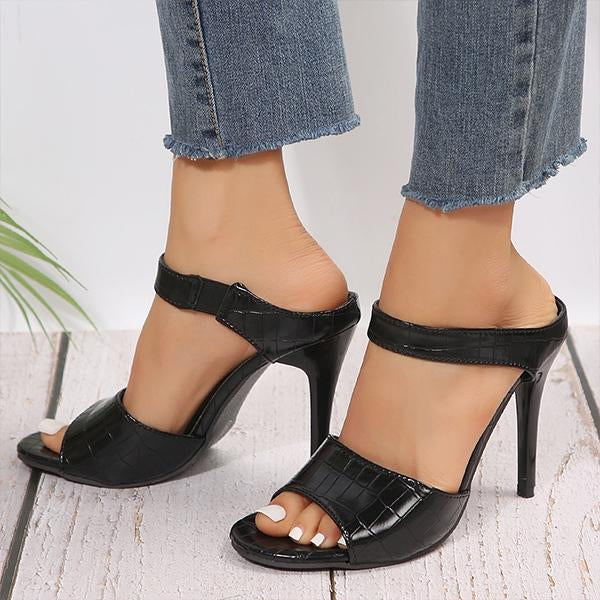 Women's Fashionable Pointed Toe Stiletto Slippers 02201846S