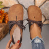 Women's Retro Colorblock Lace-Up Flat Casual Shoes 69768321C