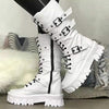 Women's Thick-Soled Punk Mid-Calf Boots 29192539C