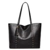 Women's Stylish Rivet Tassel Large Capacity Shoulder Bag 35600881S