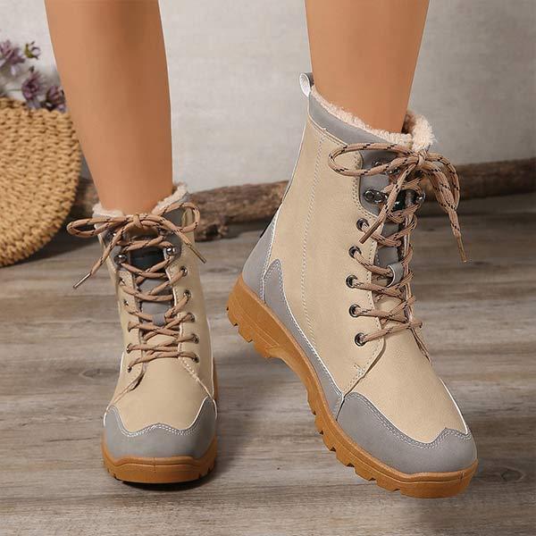 Women's Warm Lace-Up Ankle Boots 30691997C