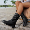 Women's Casual Versatile Buckle Ankle Boots 67584335S