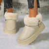 Women's Velvet Thick Sole Snow Boots 63113909C