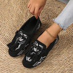 Women's Casual Slip-On Embroidered Tassel Loafers 68725019S