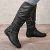 Women's Side Zipper Ruched Slouchy Mid-Calf Boots 11903816C