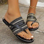 Women's Flat One-Strap Casual Slide Sandals 44928394C