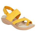 Women's Casual Thick Sole Velcro Flip Flop Sandals 68711268C