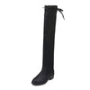 Women's Flat Elastic Fleece-Lined Over-the-Knee Boots 12704330C