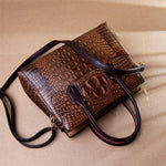 Crocodile-Pattern Tote Bag 33118894C