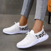 Women's Round Toe Lace Up Flat Comfortable Mesh Shoes Casual Sports Shoes 26074567C