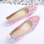 Women's Fashionable Sequined Slip-On Flats 07143243S