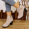 Women's Chunky Heel Ankle Boots 17334349C