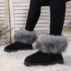 Women's Fur-Lined Short Snow Boots 45671725C