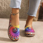 Women's Colorful Round-Toe Slip-On Shoes 95517260C