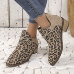 Women's Leopard Print Chelsea Ankle Boots 84973050C