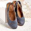 Women's Handmade Round Toe Velcro Flat Sandals 12666520C