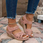 Women's Wear-Resistant Wedge Platform Sandals 15340799C