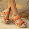 Women's Woven Wedge Slippers 37970636C