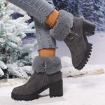 Women's Short Warm Snow Boots 24118630C