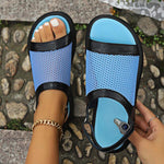 Women's Breathable Net Velcro Flat Casual Sandals 64967313S