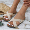 Women's Cross Strap Cork Sandals 09715118C