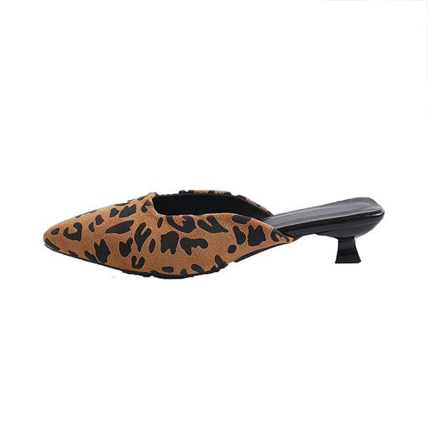 Women's Pointed Toe Low Heel Half Slippers 65426363C