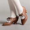 Women's Hollow-Out High Heel Lace-Up Casual Shoes 21104793C