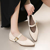 Women's Pointed Toe Vintage Mary Jane Shoes with Single Strap 41470477C