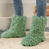 Women's Short Snow Boots with Faux Shearling Lining in Candy Colors 10025591C