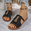 Women's Casual Flat Tassel Sandals 50790612C