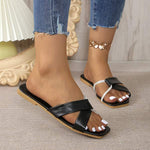 Women's Flat Fashion Cross Sandals 20791398C