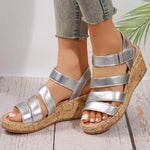 Women's Fashionable Wide Wedge Sandals 05408392C