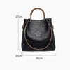 Embossed Bucket Bag with Detachable Clutch 43093529C