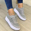 Women's Suede Thick-Soled Lace-Up Sneakers 99740847C