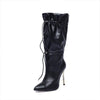 Women's Pointed Toe Stiletto Knee-High Boots 19143625C