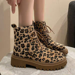 Women's Leopard Print Martin Boots 08889983C