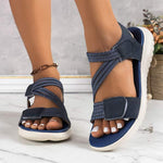 Women's Stitching Detail Casual Velcro Sandals 03527651C