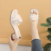 Women's Mid-Heel Chunky Clear Strap Sandals 86035297C
