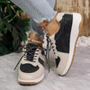 Women's Casual Plush Lined Color Block Sneakers 64795818S