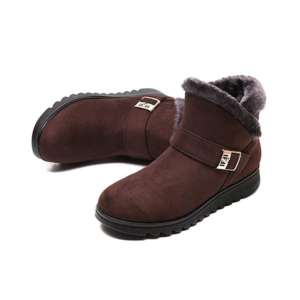 Women's Casual Plush Flat Snow Boots 21063056S