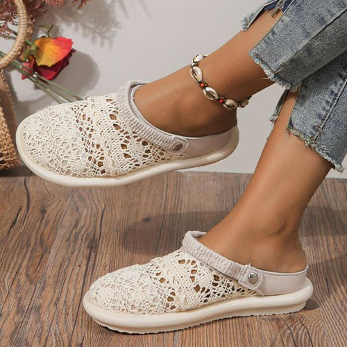 Women's Casual Mesh Breathable Two-Wear Flats 75949364S