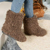 Women's Short Snow Boots with Faux Shearling Lining in Candy Colors 10025591C