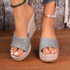 Women's Glitter Wedge Sandals 23352696C