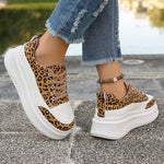 Women's Thick Sole Leopard Print Sports Shoes 24415953C