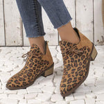 Women's Leopard Print Chelsea Ankle Boots 84973050C